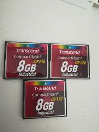 Transcend CF170 CompactFlash 8GB industrial. 3szt