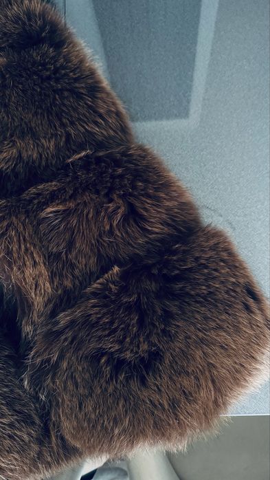 Kamizelka futro lis S