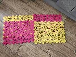 4 Maty na stół kwiaty intensywne kolory