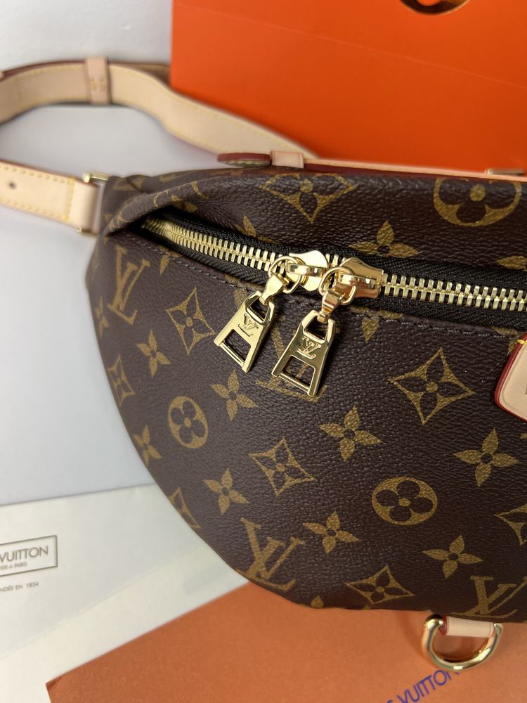 Skórzana Nerka saszetka Louis Vuitton Bumbag monogram Canvas Premium