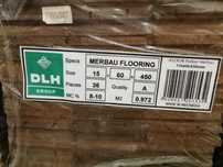 DLH Merbau Deska Podłogowa Surowa 15x60x450mm Około 7,2 m kw.