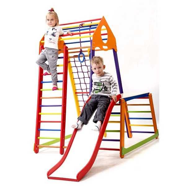 Детский спортивный комплекс SportBaby BambinoWood Color Plus 1-1