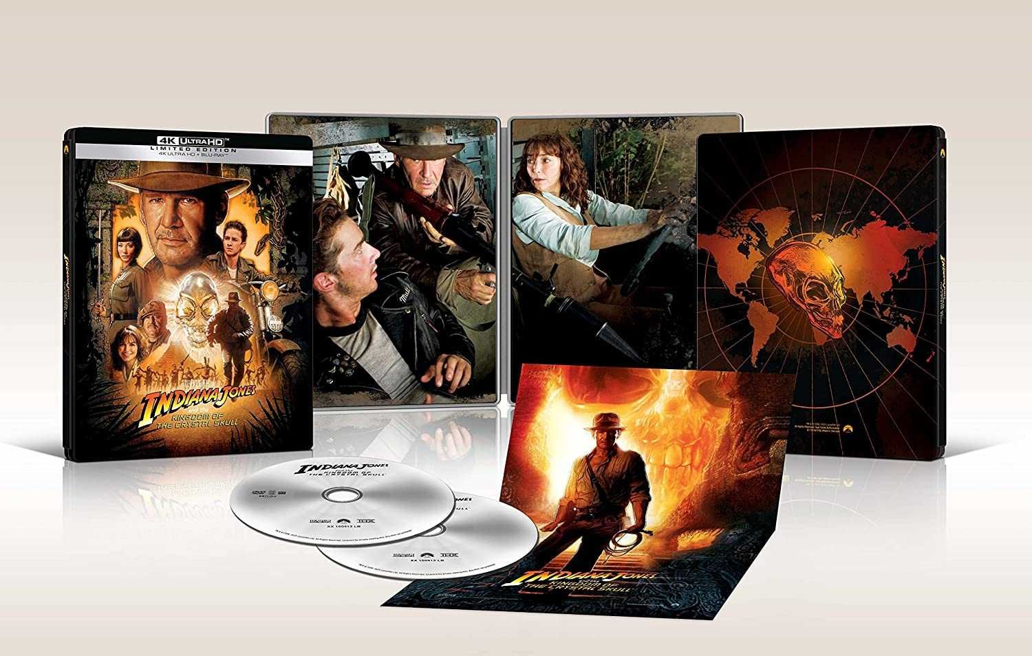 Steelbook 4K Ultra HD Blu-ray Индиана Джонс Полная Коллекция (рус.яз)