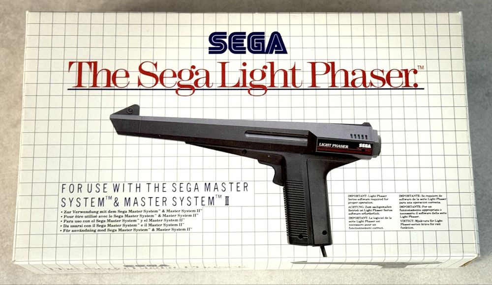 Sega Master System II Plus Light Phaser Operation Wolf Box