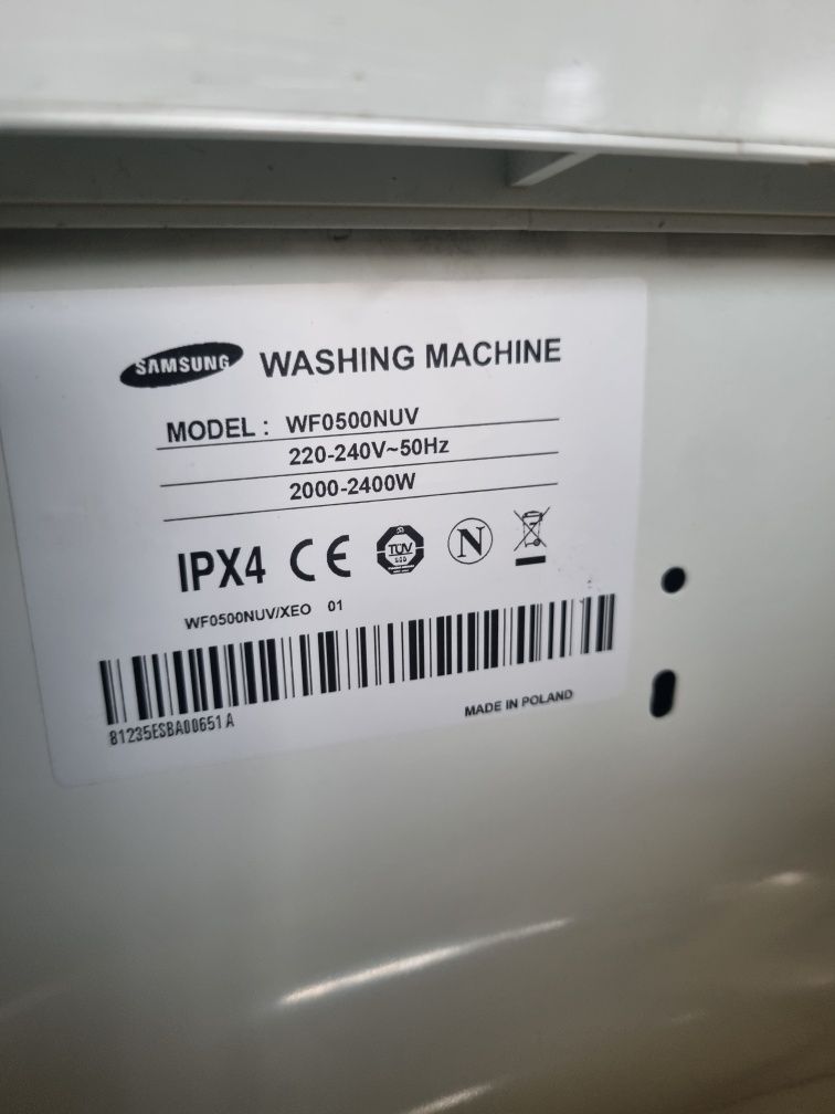 Pralka samsung wąska 37cm na 5kg 1000obrotow wirowania energooszczędna