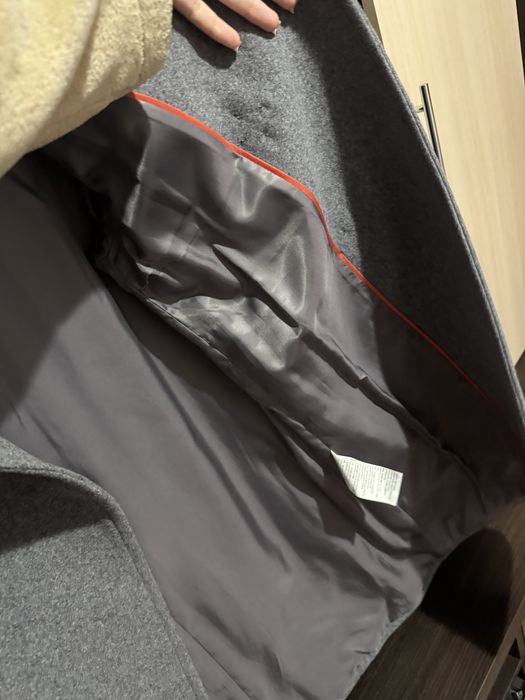 вовняне пальто сіре