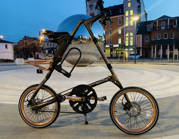 Strida EVO 3 Gold складной велосипед с передачами