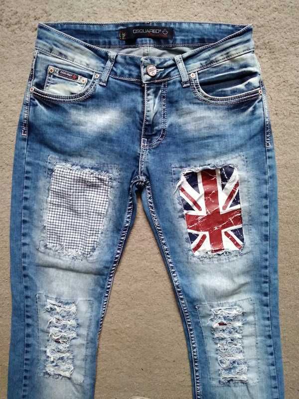 Spodnie męskie Dsquared2, rozmiar s, niebieskie, jeans