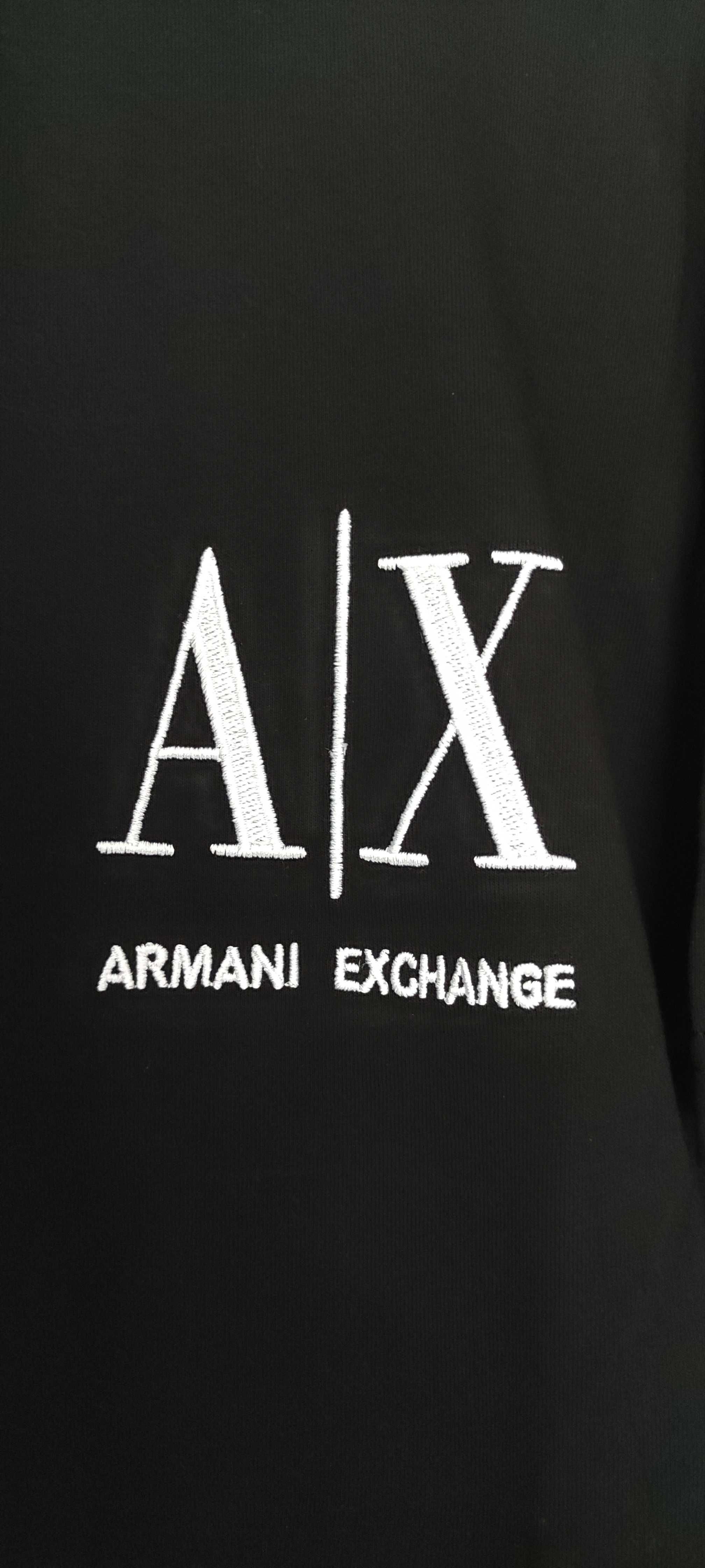 Nowa czarna  koszulka męska t-shirt Armani  Jeans Exchange rozmiar L