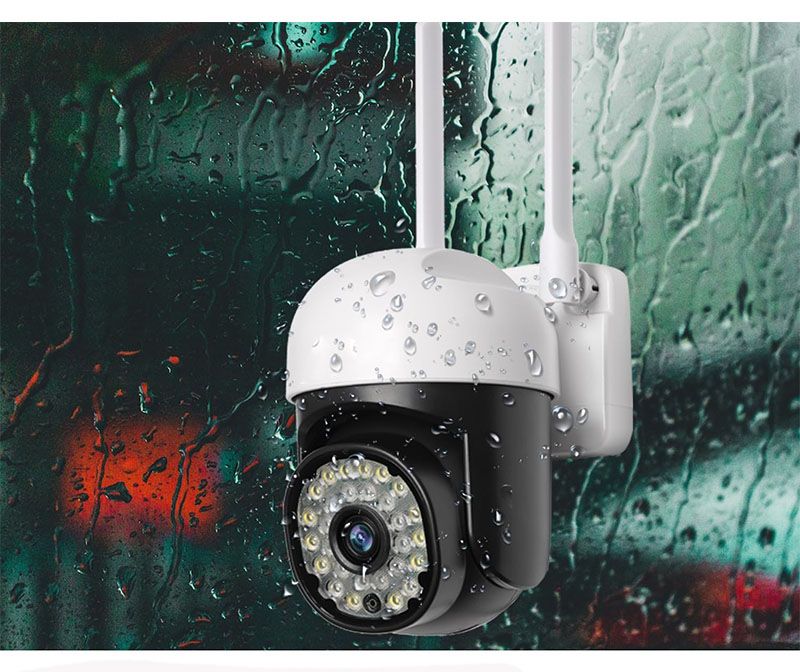 Zestaw 2x Kamera zewnętrzna WiFi IP66 obrotowa 1080p