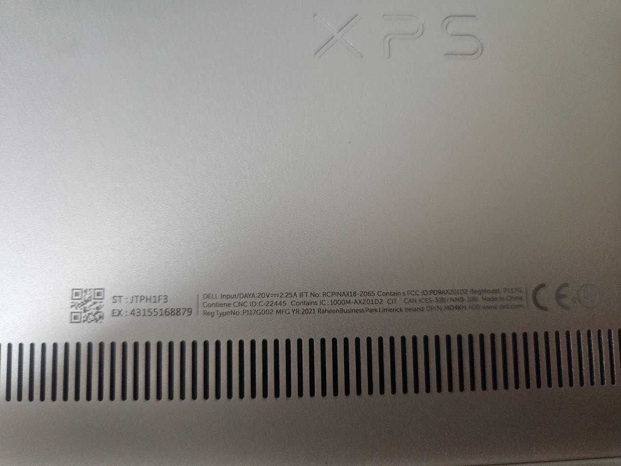 Ультрабук XPS 13 9310, Core i7 11 gen, Сенсорний 4к, Не робочий!