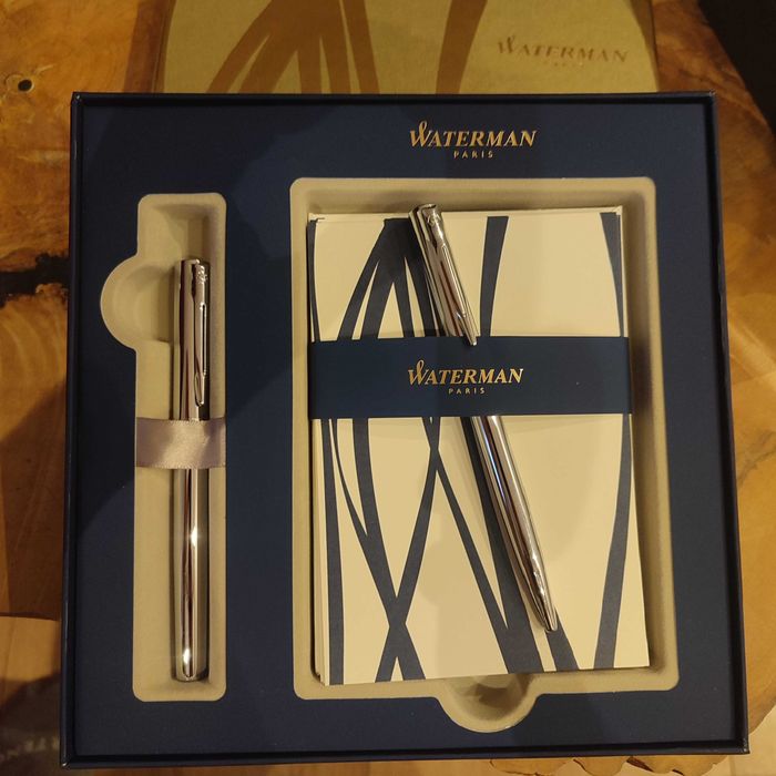 Waterman zestaw: Pióro, długopis, notes