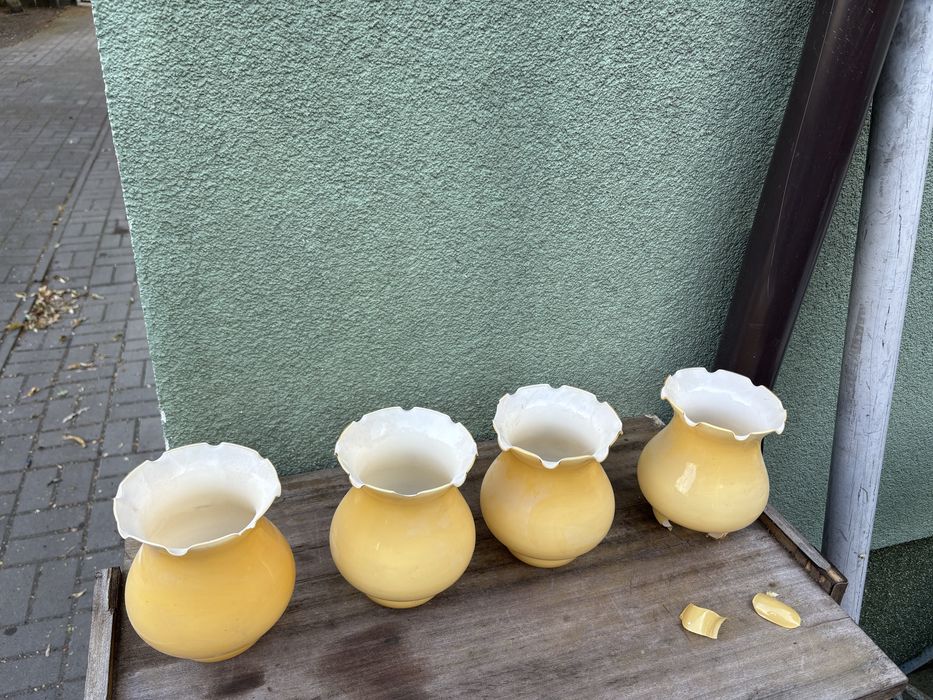 Stare klosze do zyrandola z okresu prl