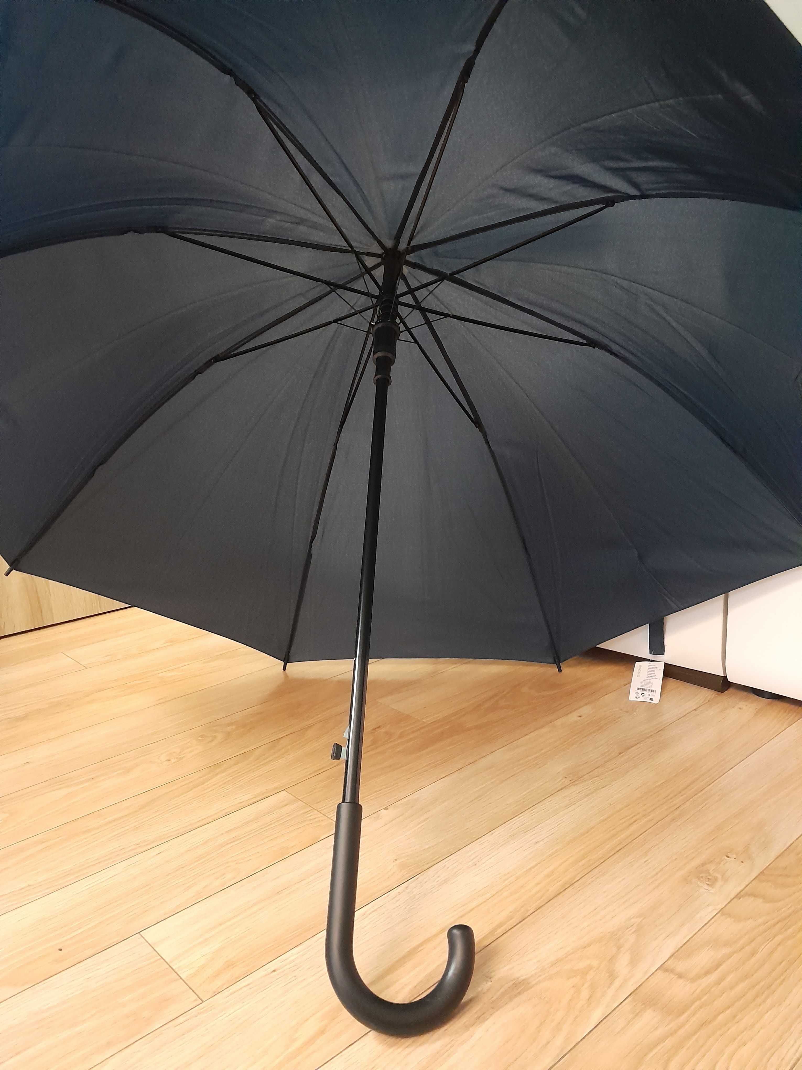 Nowy Parasol Granatowy_Półautomatyczna parasolka_Windproof_Umbrella_XL