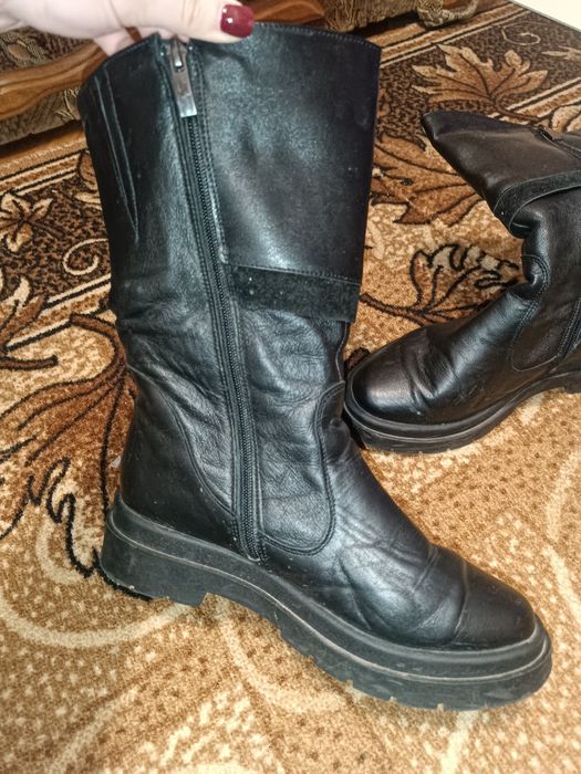 Шкіряні сапоги 38 р