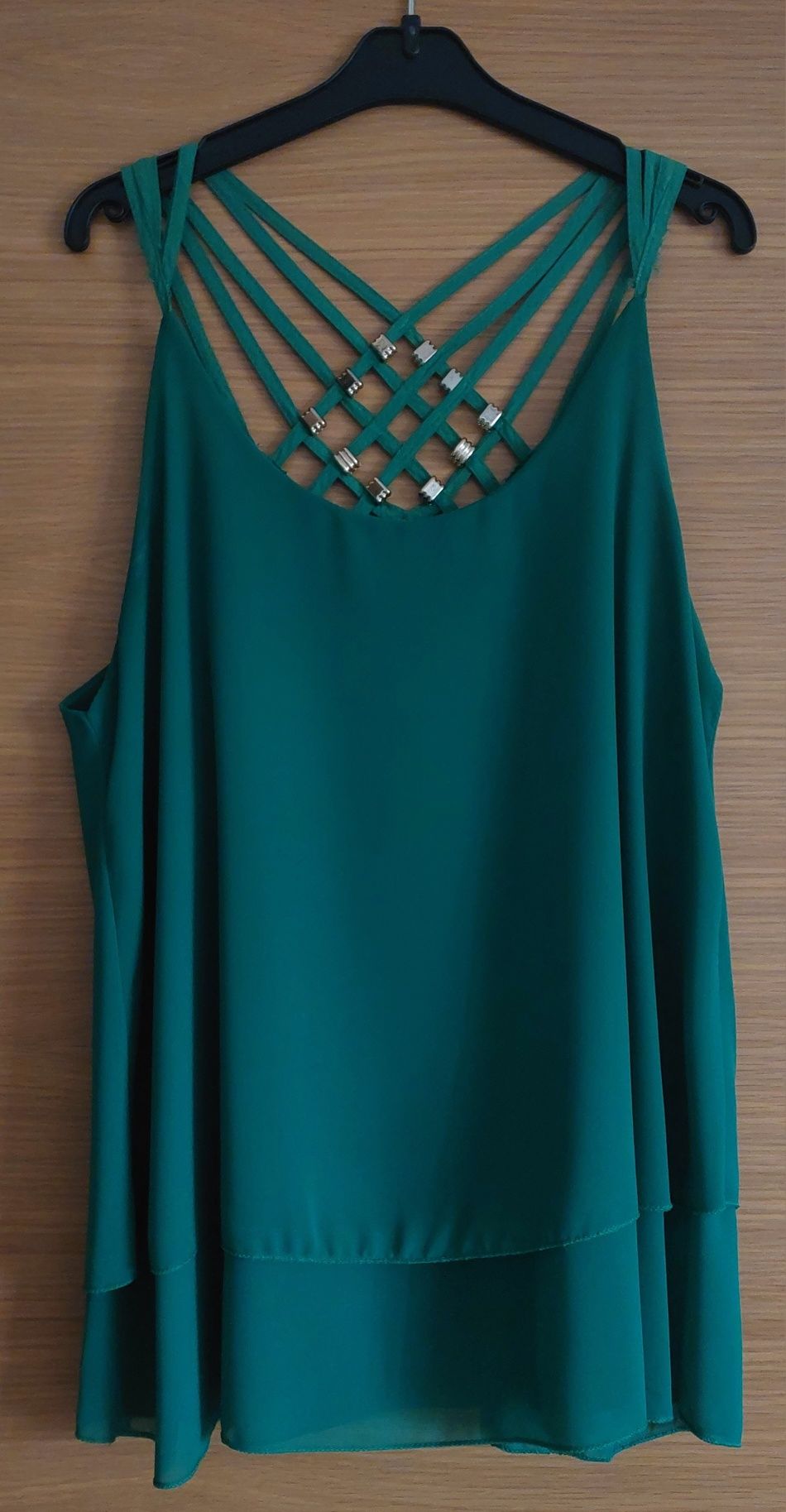 Blusa/Túnica Verde Fluída, TM