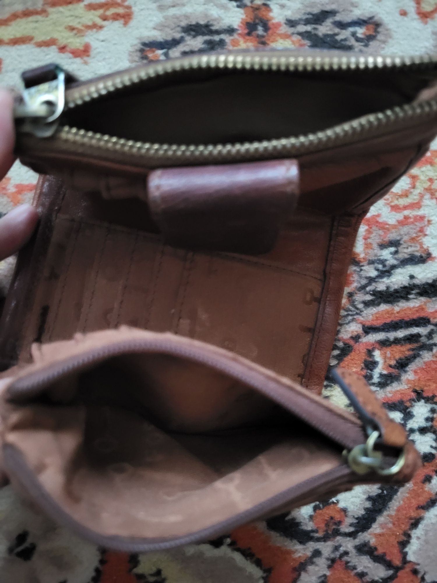 Шкіряний гаманець Fossil у вінтажному стилі, оригінал.