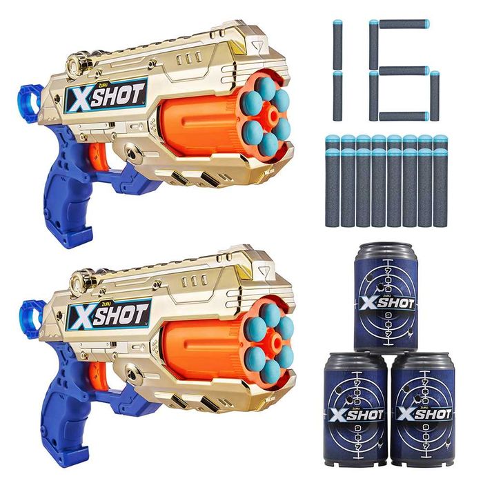 36480Z Zuru X-Shot Швидкострільний бластер Excel Reflex 6 Double,sale