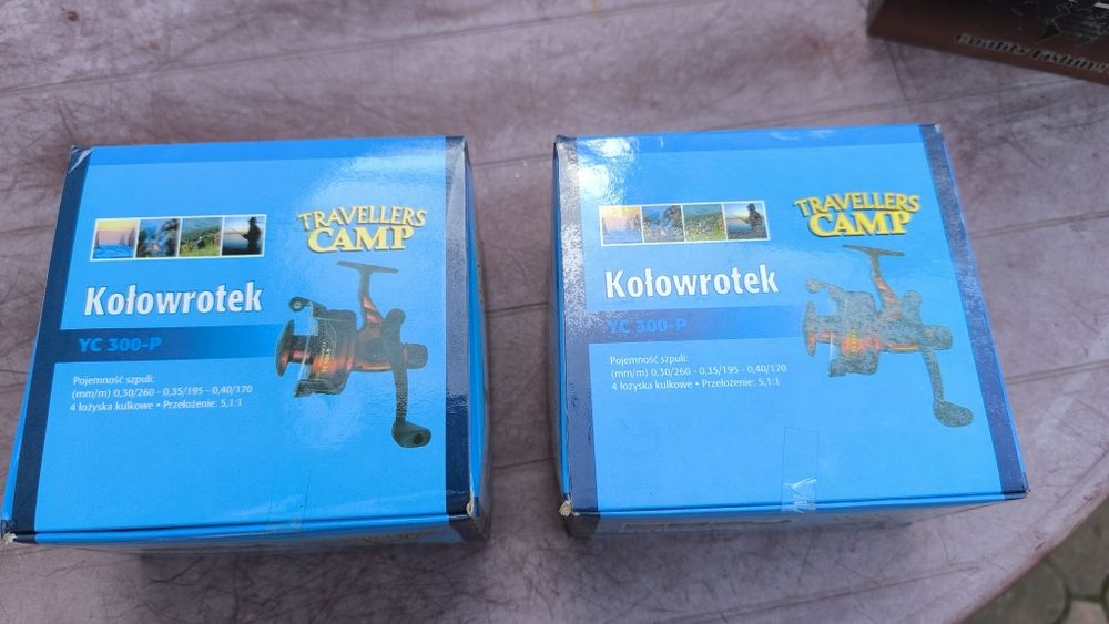 Kołowrotki wędkarskie 3 sztuki nowe