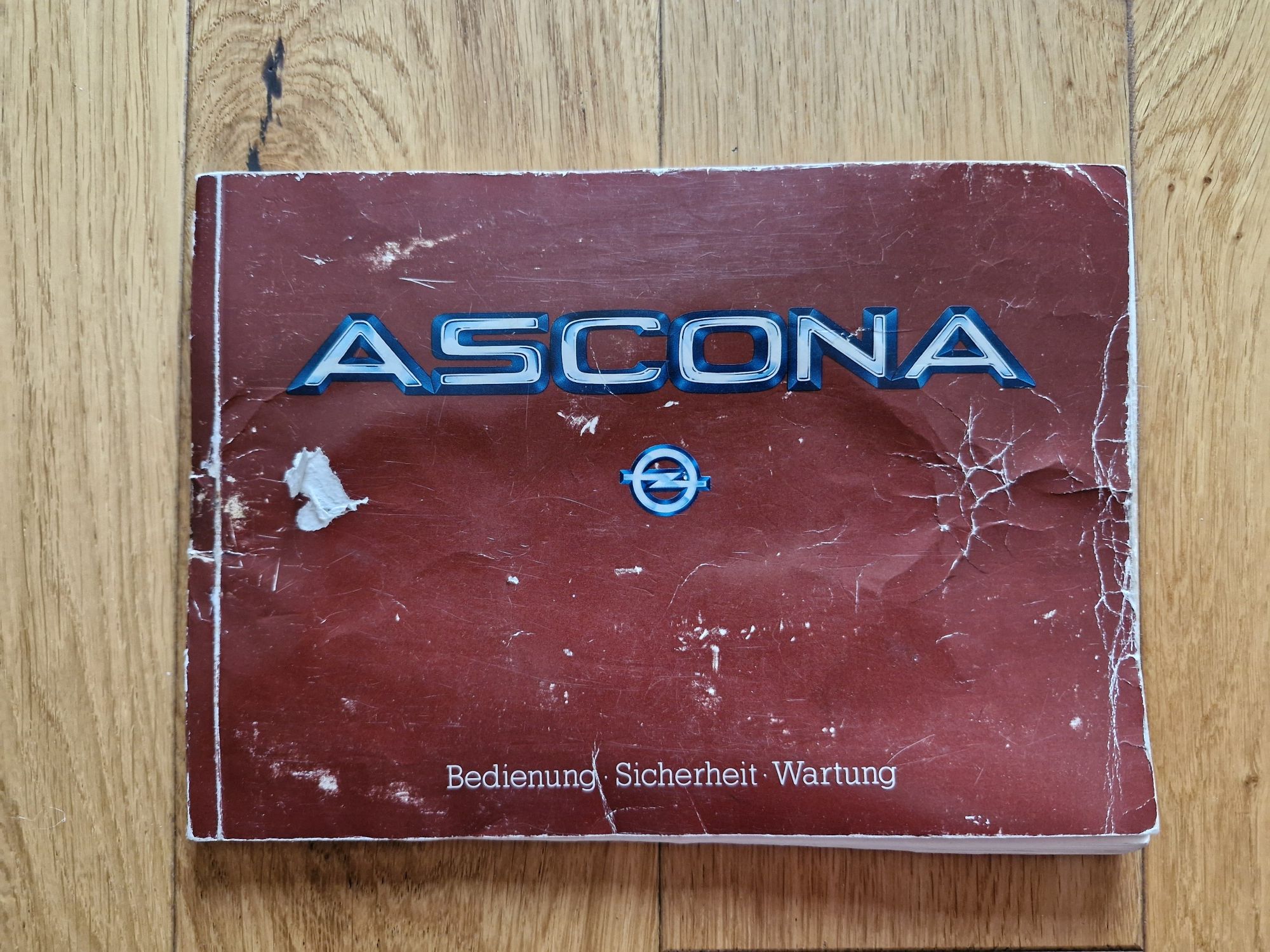 Książka instrukcja Opel Ascona