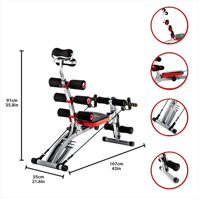 Фітнес тренажер TechFit AB2000 Multi Total Crunch революційний 6 в 1