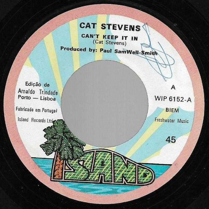Cat Stevens - - - - - Can't Keep It In - - - - - Single