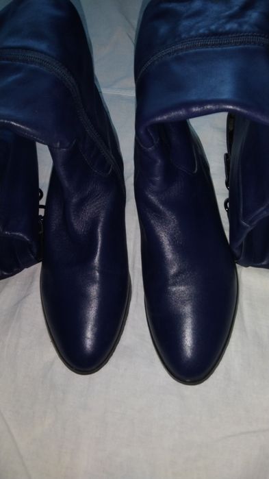 Сапоги ботфорты 39р натуральная кожа