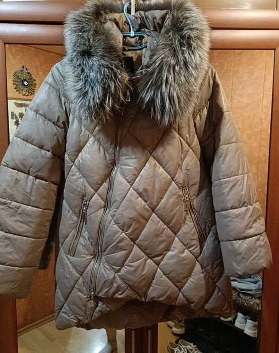 Куртка Пуховик з чорнобуркою