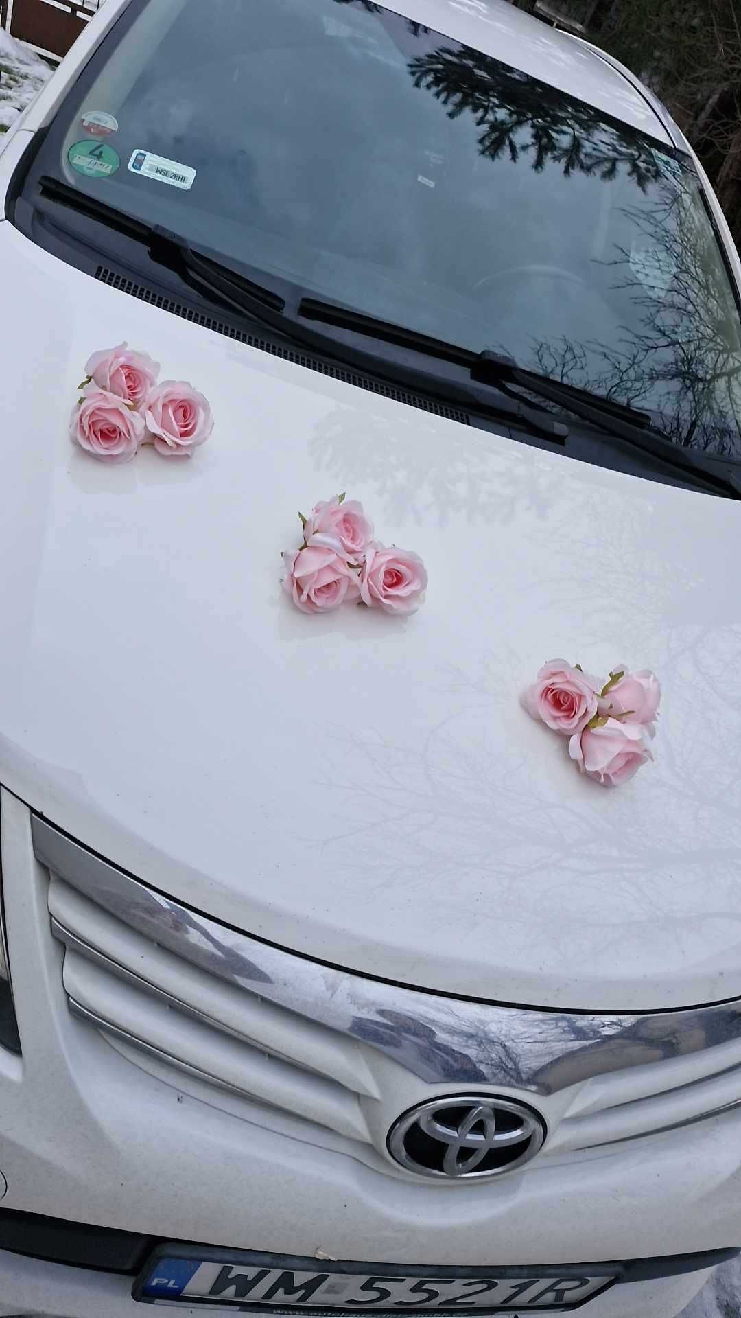 Dekoracja samochodu auta na ślub komplet tablice
