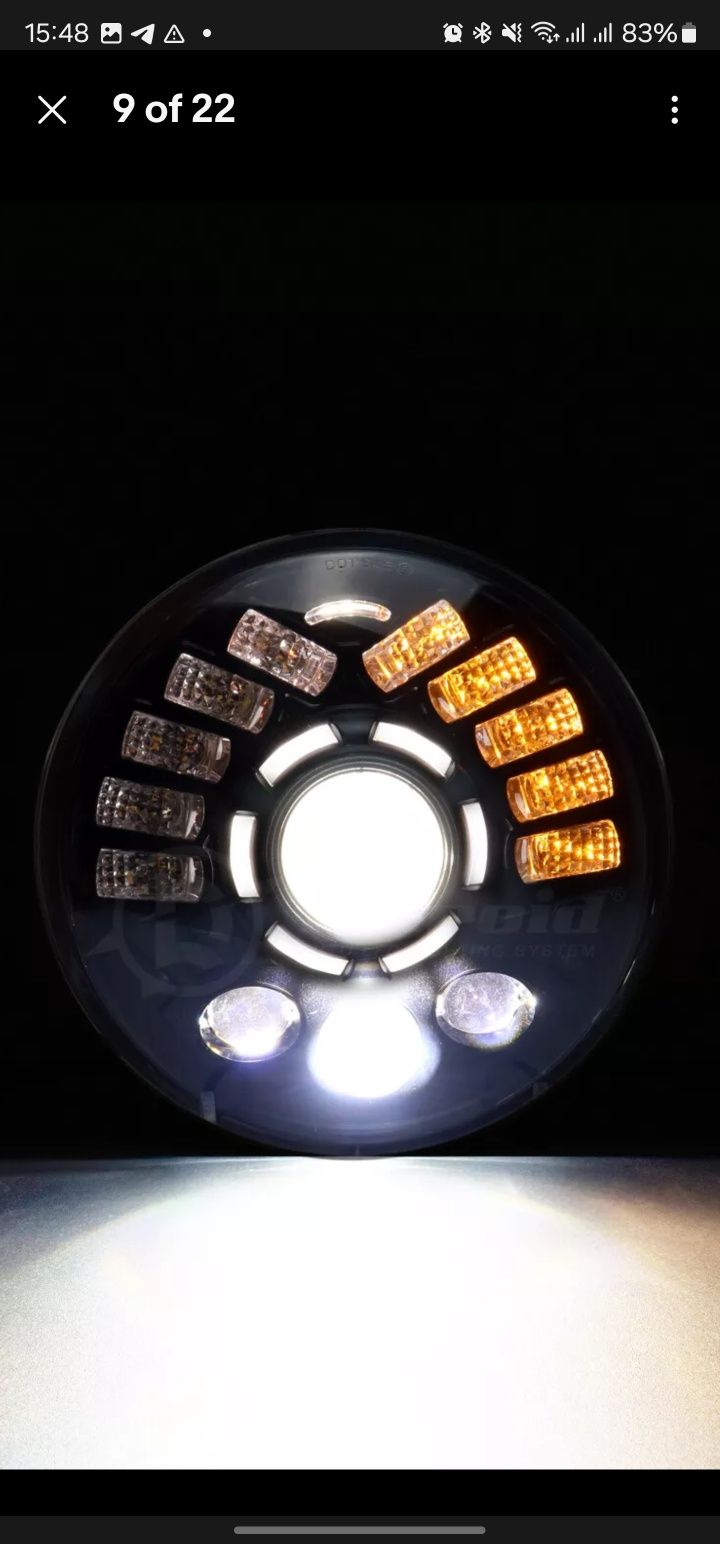 7ми-дюймова 150W LED фара з денними ходовими вогнями