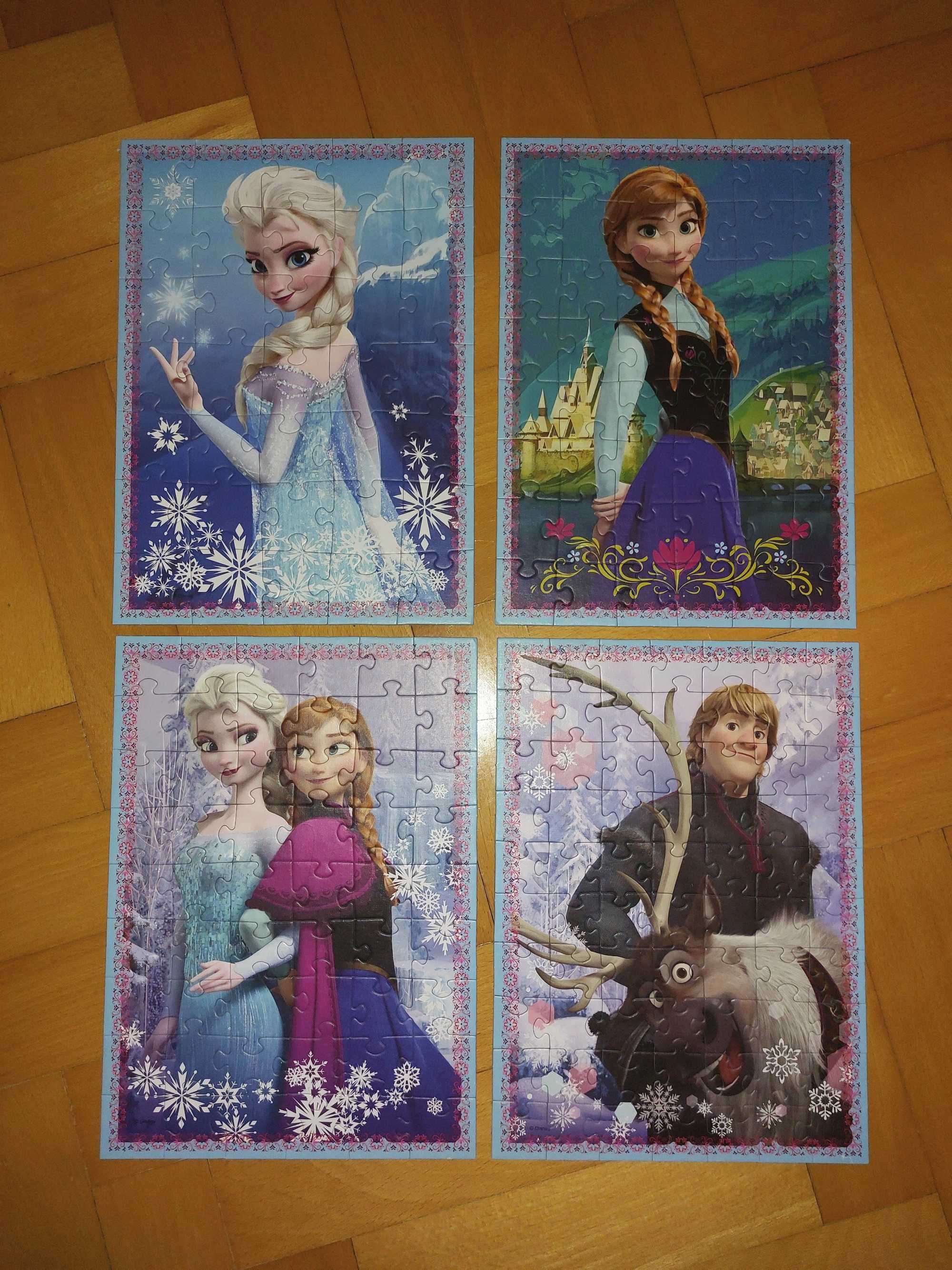 Puzzle Kraina Lody, Frozen, Trefl, 4 w 1