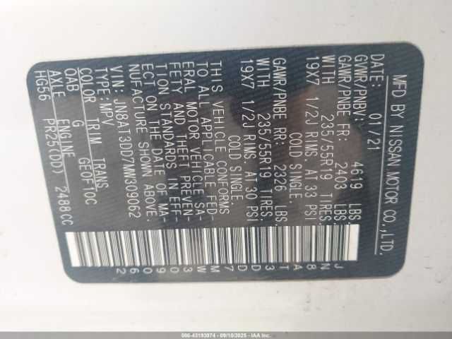 NISSAN ROGUE Platinum 2021