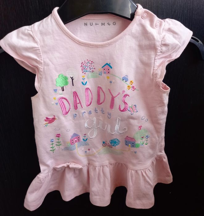 Koszulka bluzeczka tunika Daddy's Girl-rozmiar 86/92