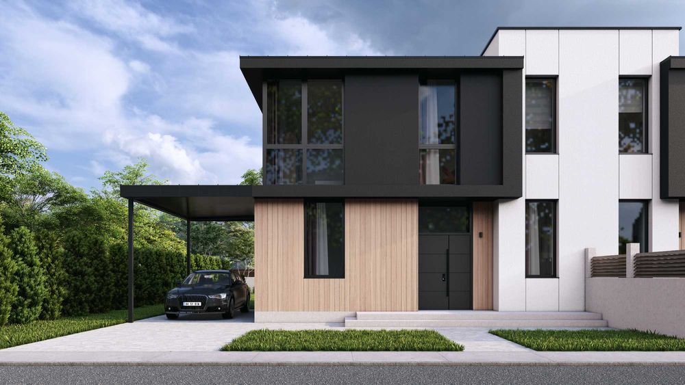 Продам дуплекс, Газовик, від забудовника, сучасний проєкт на 4,5 сот