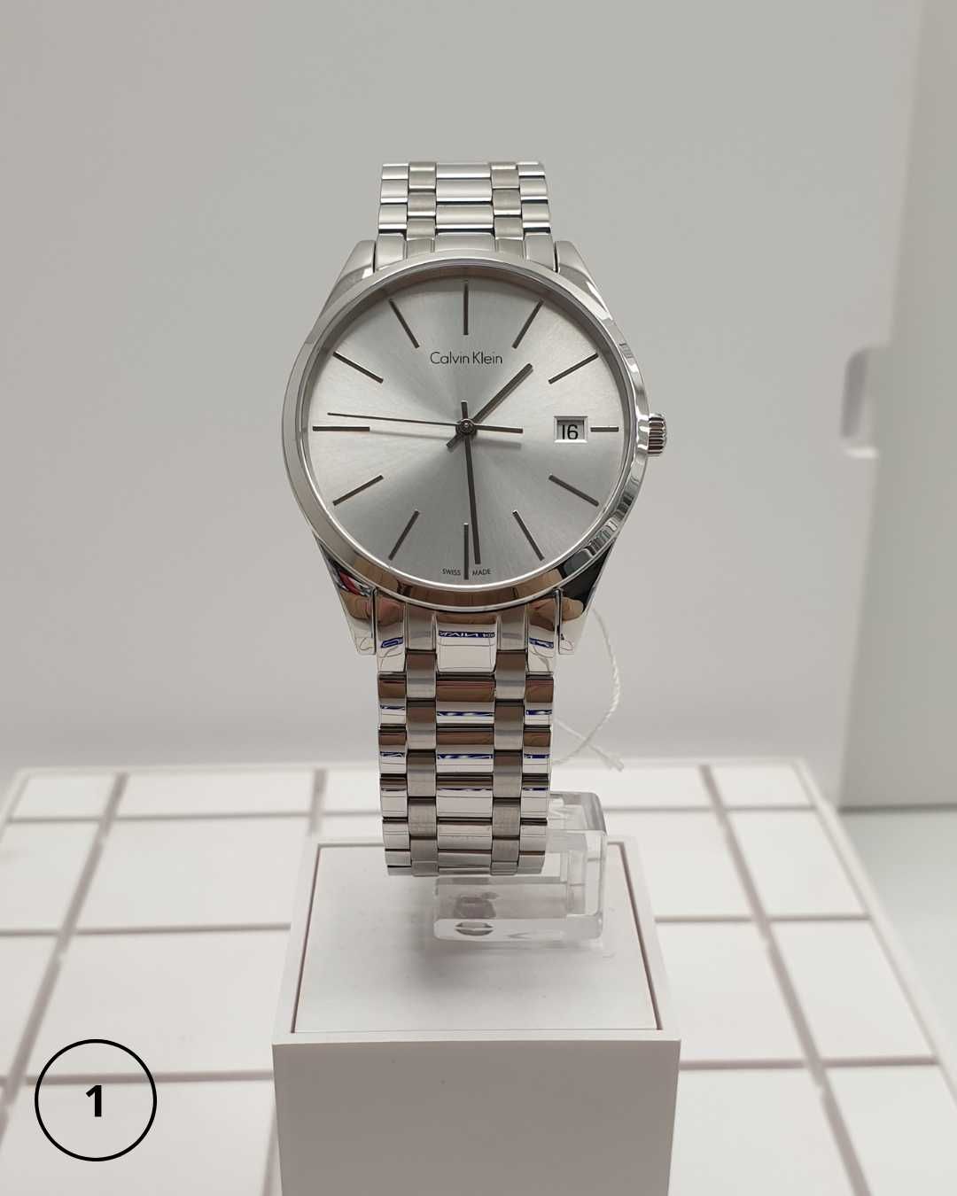 Oryginalny zegarek damski Calvin Klein srebrny koperta 36mm K4N23146
