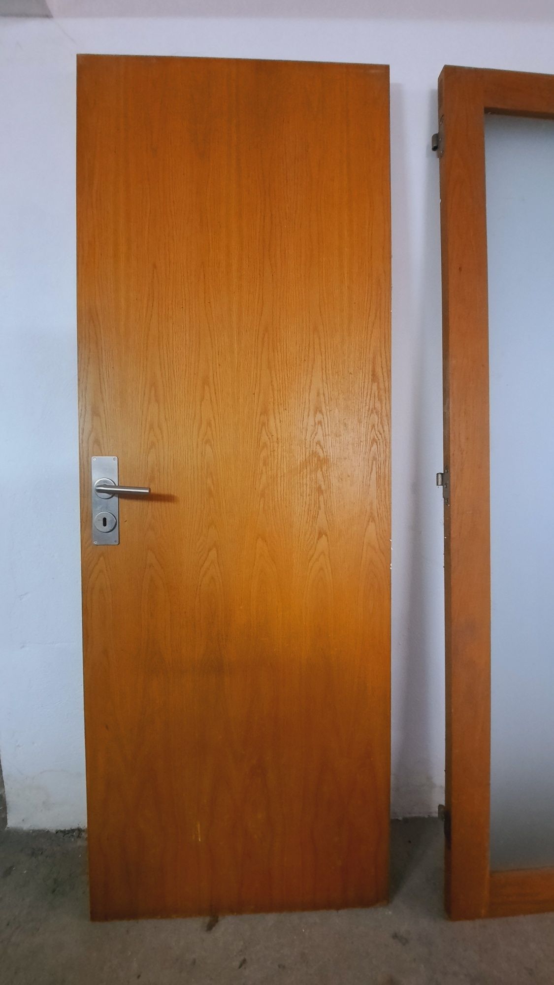 6 Portas em madeira maciça 1 porta madeira e vidro com ferragens aço i