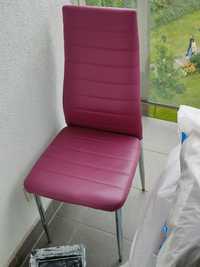 4 krzesła fioletowe