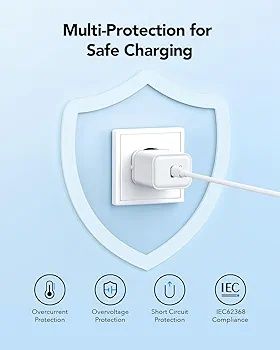 [Novo] Carregador USB C Fast Charge 20W GaN