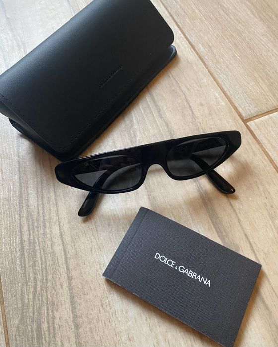 Вузькі жіночі чорні  стильні окуляри DG 4442 від  D&G! Re-edition!