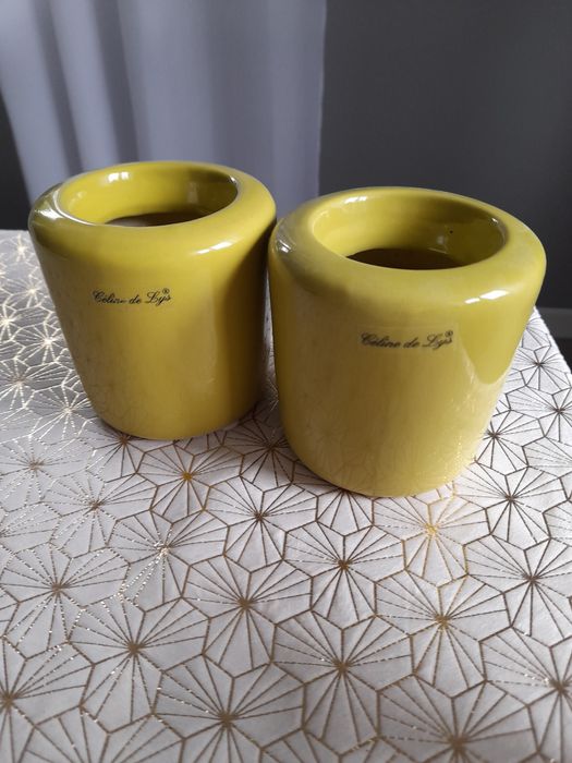 Doniczki ceramiczne 2 szt / Osłonki / Kubeczki / Flakonik