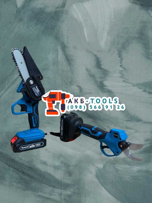 Садовий набір Makita 2/1 Секатор DMT50BL 30mm + Сучкоріз BCS36V 15cm