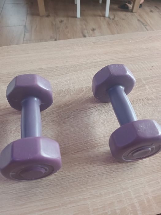 Hantle fioletowe 1 kg, używane , stan dobry