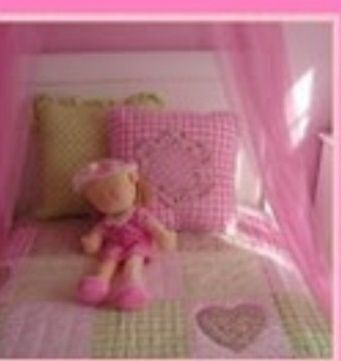 Colcha Green Gate quilt reversível cama solteiro