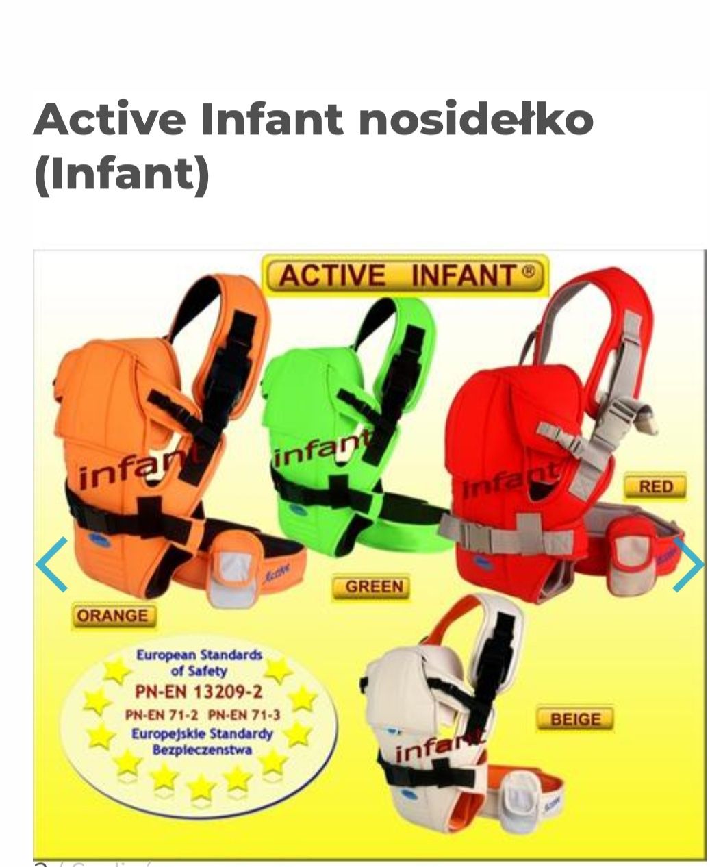 Nosidełko infant