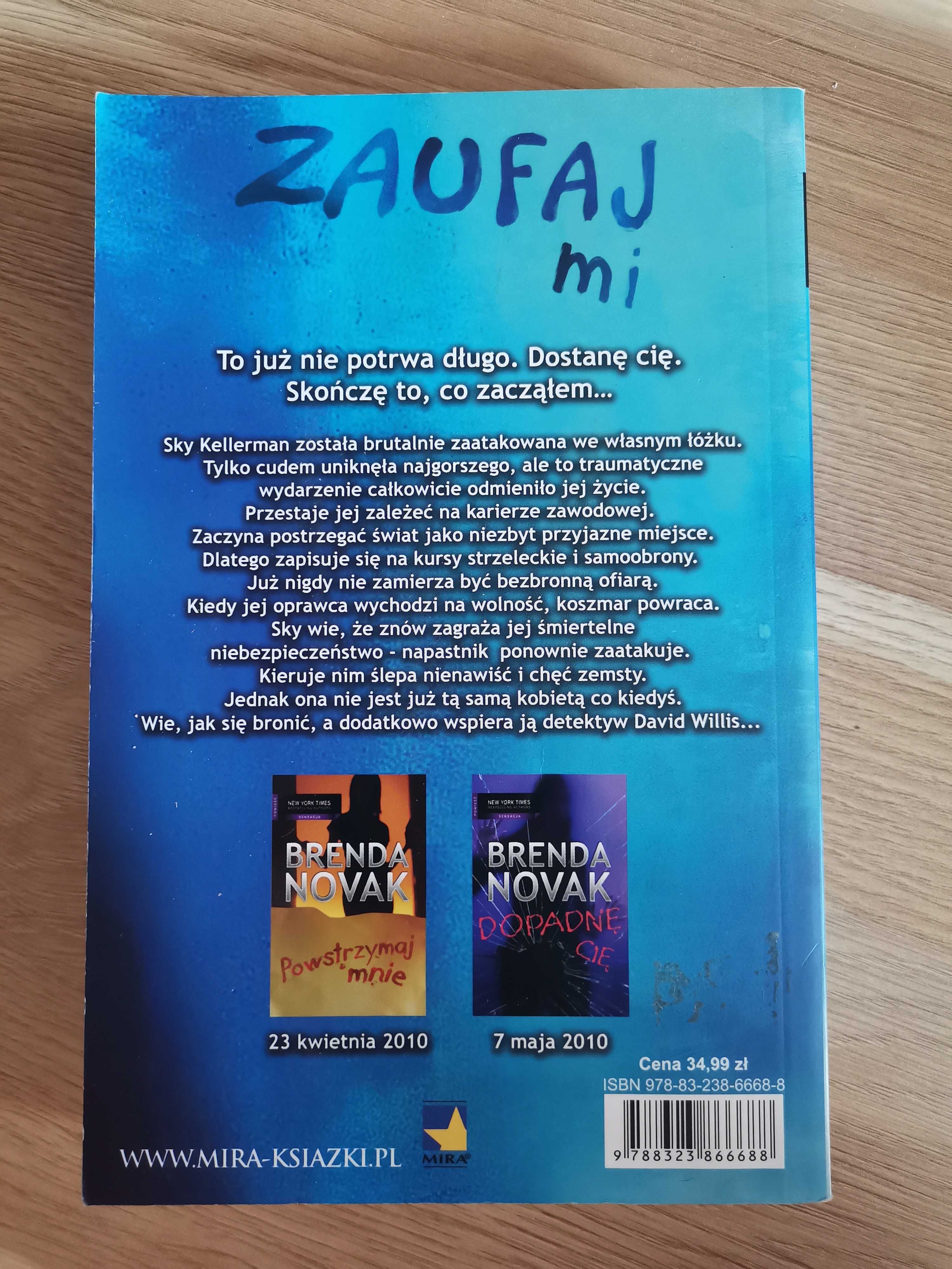 Książka Brenda Novak "Zaufaj mi" kryminał