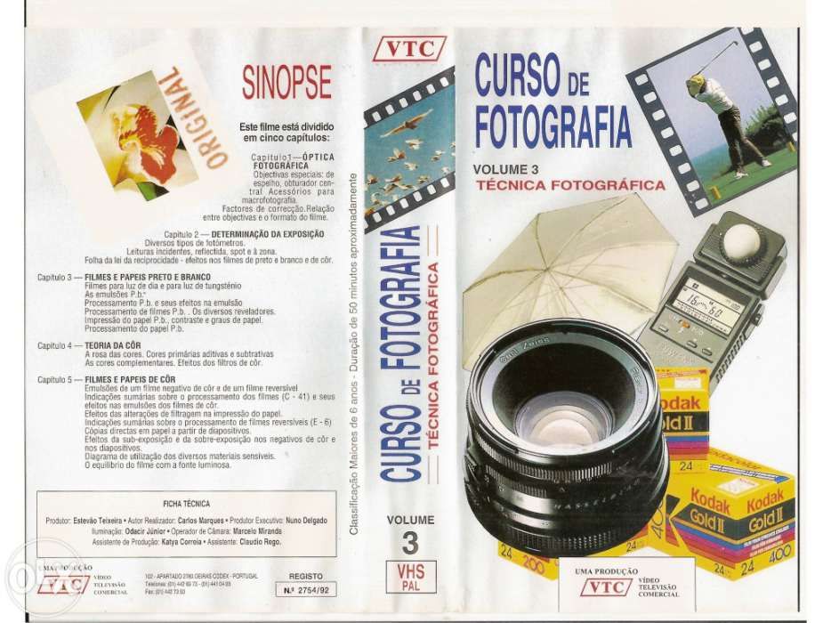 Curso de Fotografia - VHS (Portes Incluídos)