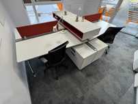 Zestaw 4 stanowisk biurowych – Steelcase | Stan bardzo dobry