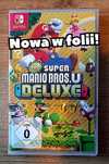 New Super Mario Bros U Deluxe Nintendo Switch /Nowa w folii! s. Chorzó