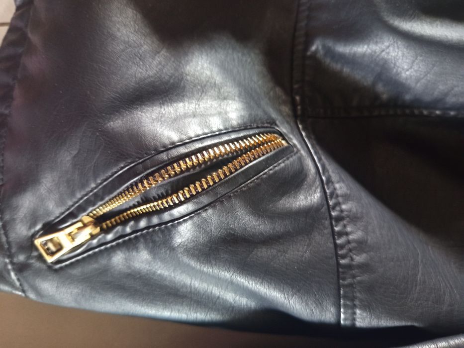 Kurtka ramoneska katana damska skórzana czarna jesienna