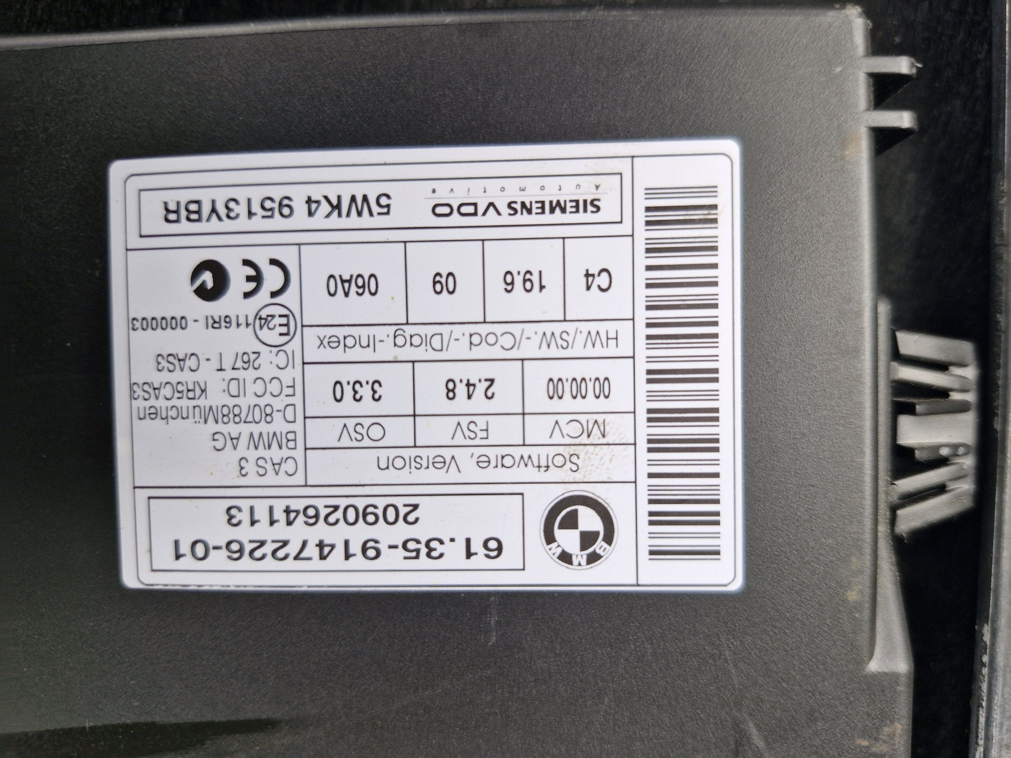 Zestaw startowy bmw e60 2009r  polift n47d20a automat